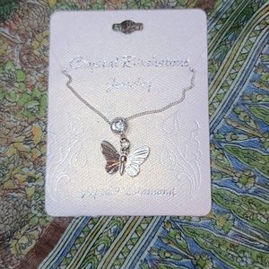Cool Jewels - Butterfly Birthstone Necklace